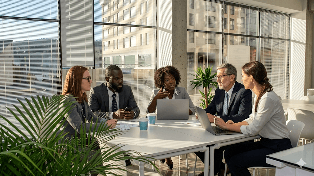 Our core team working together